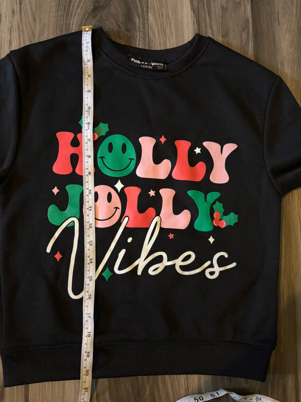 Velvet Black 'Holly Jolly Vibes' Holiday Throw Blanket